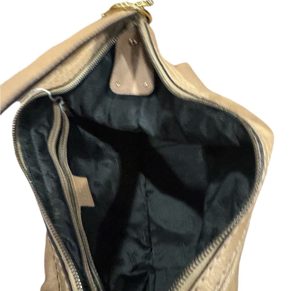 GUCCI Light Brown Jockey Hobo Shoulder Bag Auth - Picture 12 of 15